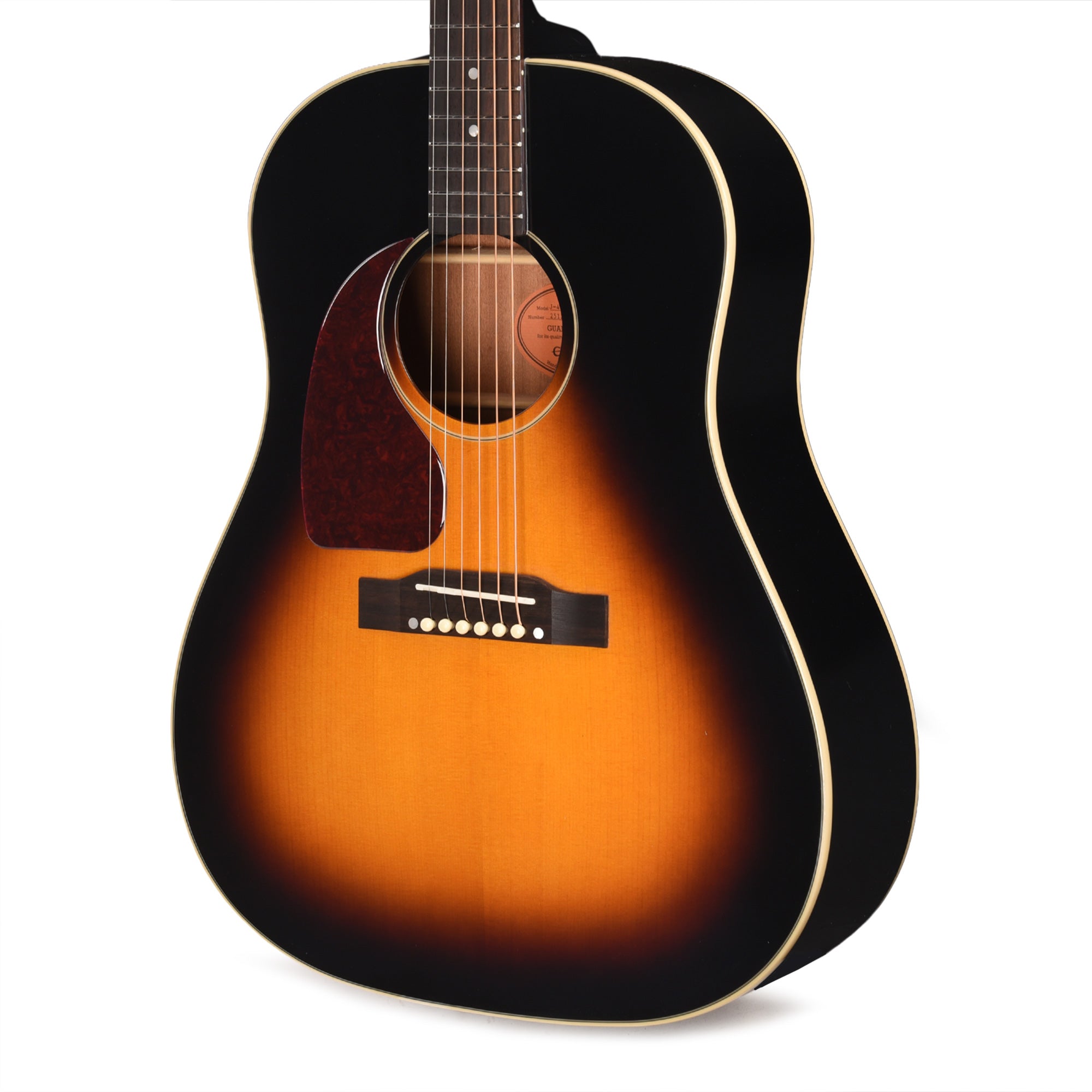 Epiphone Inspired by Gibson Original J-45 Standard LEFTY Vintage Sunburst Acoustic Guitars
