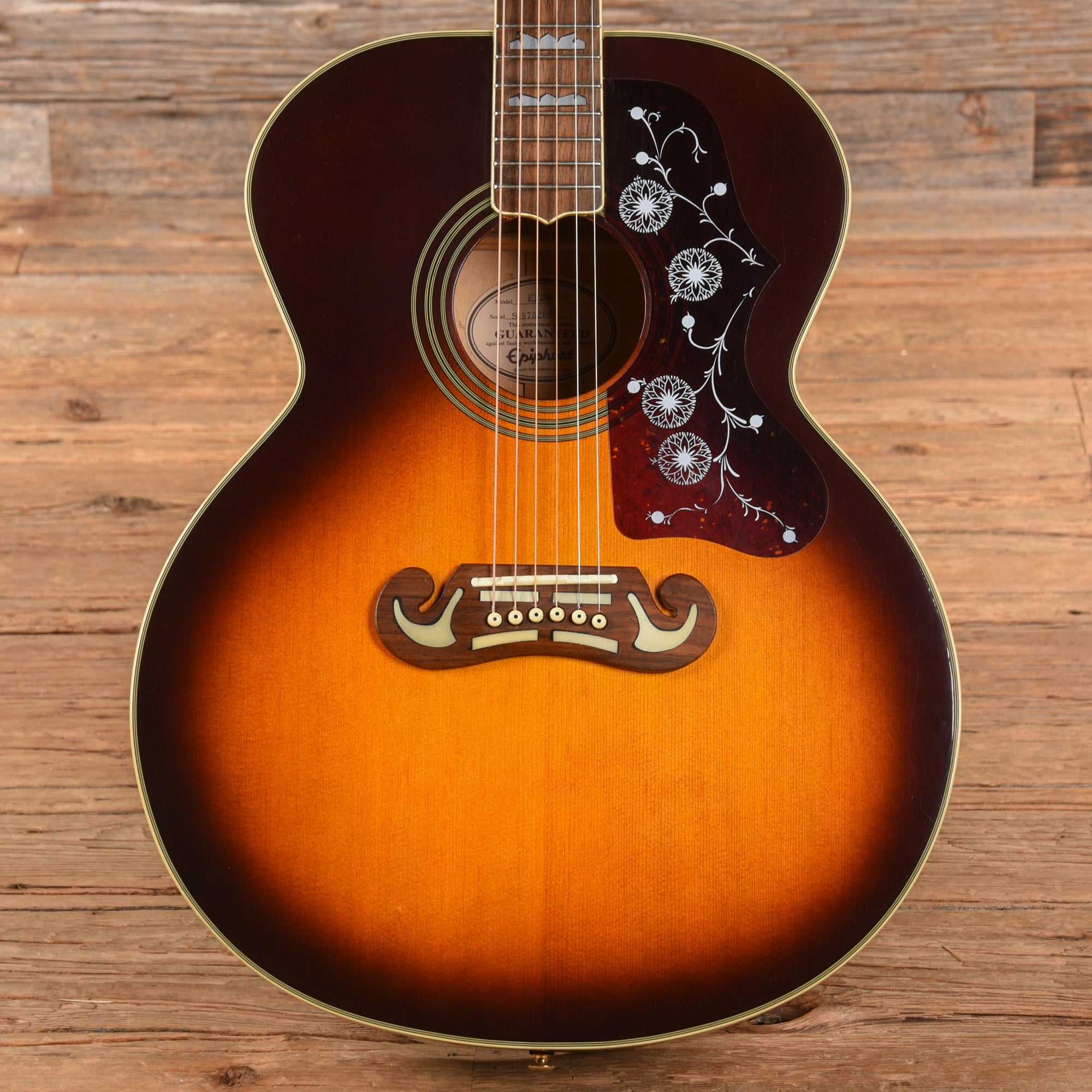Epiphone EJ200 Vintage Sunburst 1997 Acoustic Guitars / Jumbo