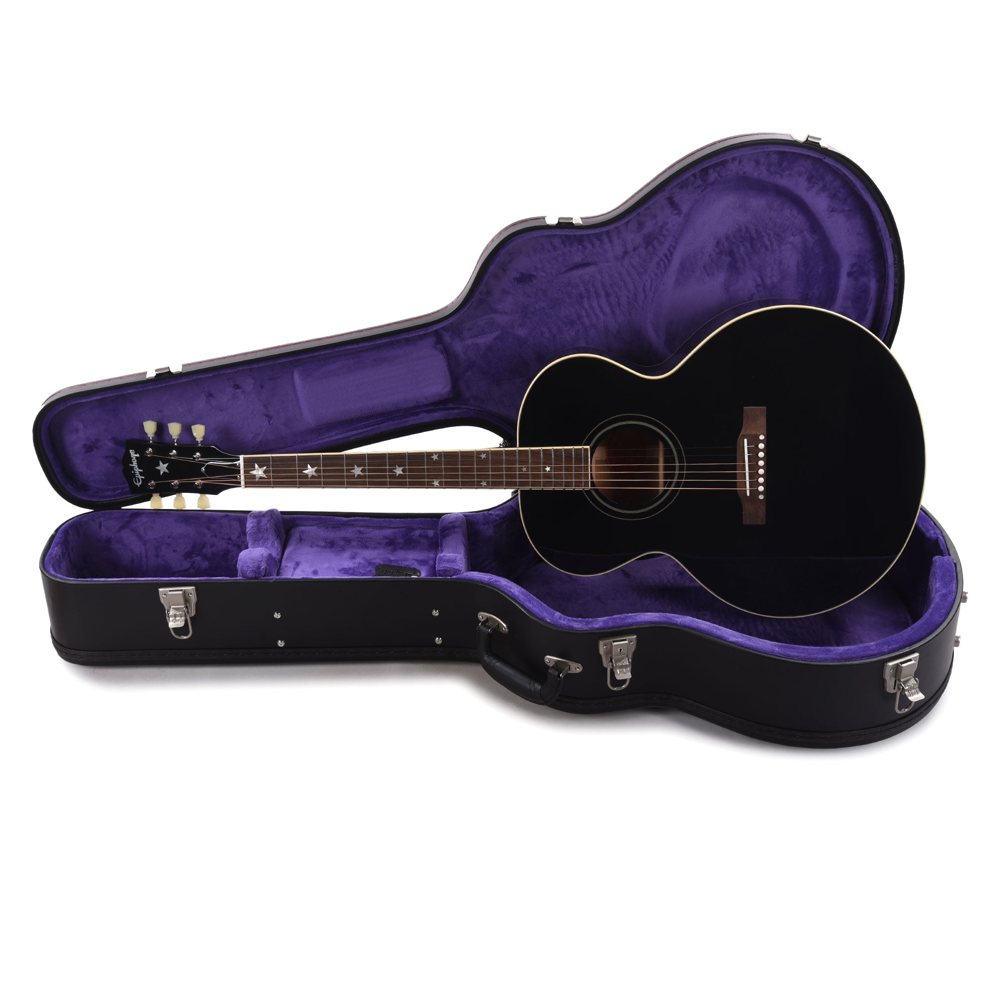 Epiphone Inspired by Gibson Custom J-180 LS Ebony Acoustic Guitars / Jumbo