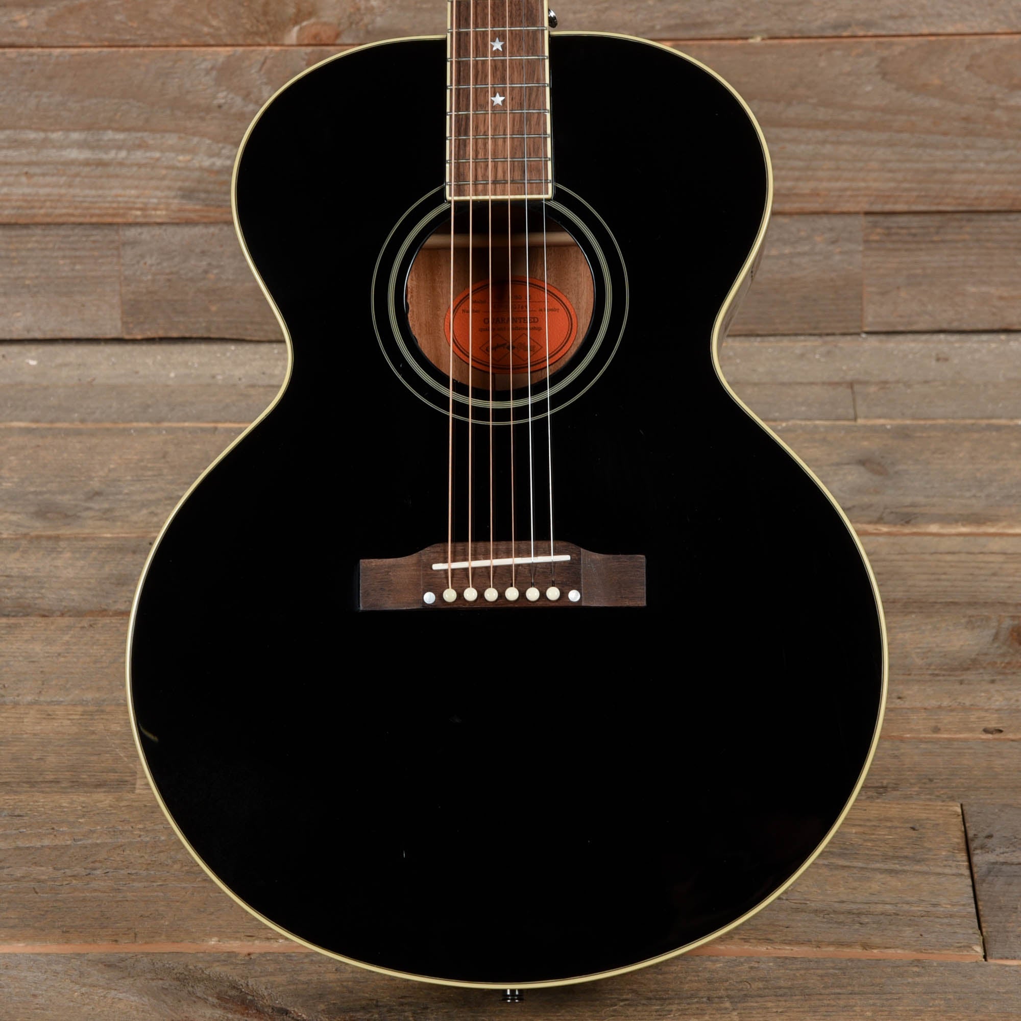 Epiphone Inspired by Gibson Custom J-180 LS Ebony Acoustic Guitars / Jumbo
