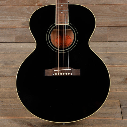 Epiphone Inspired by Gibson Custom J-180 LS Ebony Acoustic Guitars / Jumbo