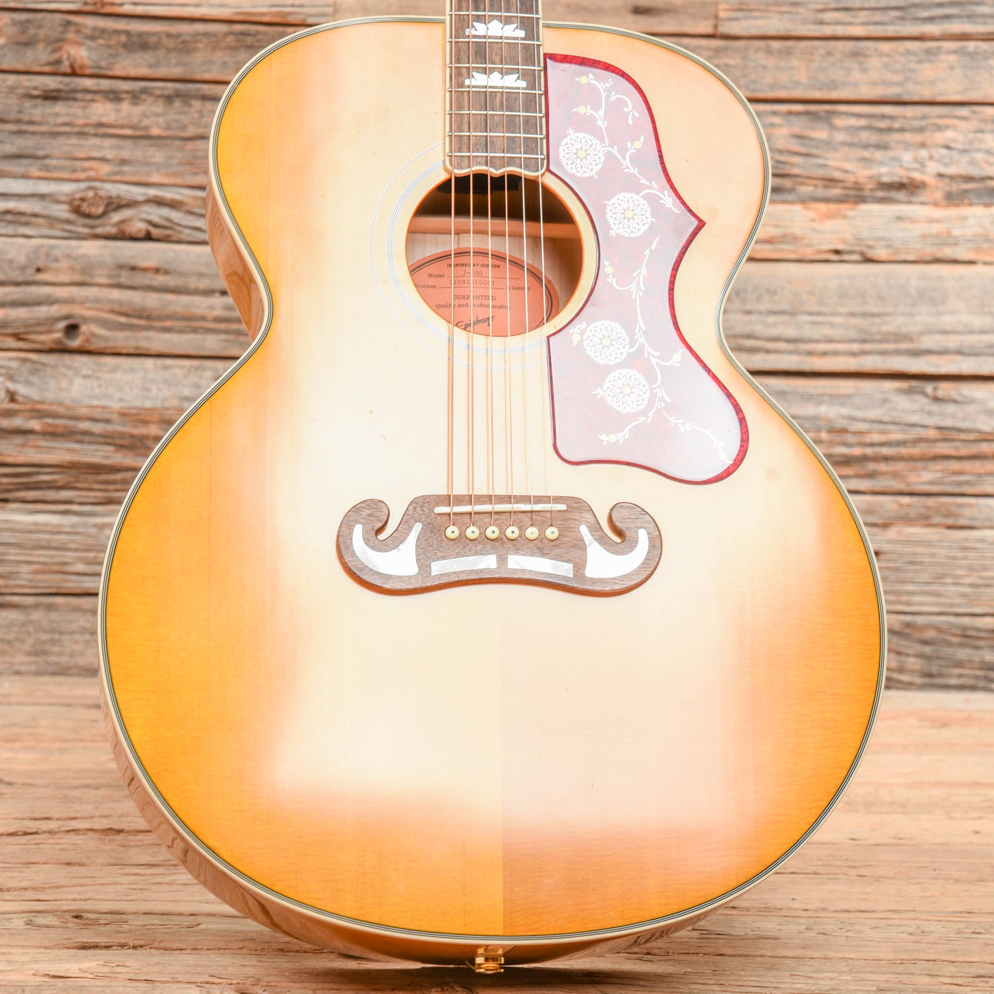 Epiphone J-200 Natural 2021 Acoustic Guitars / Jumbo