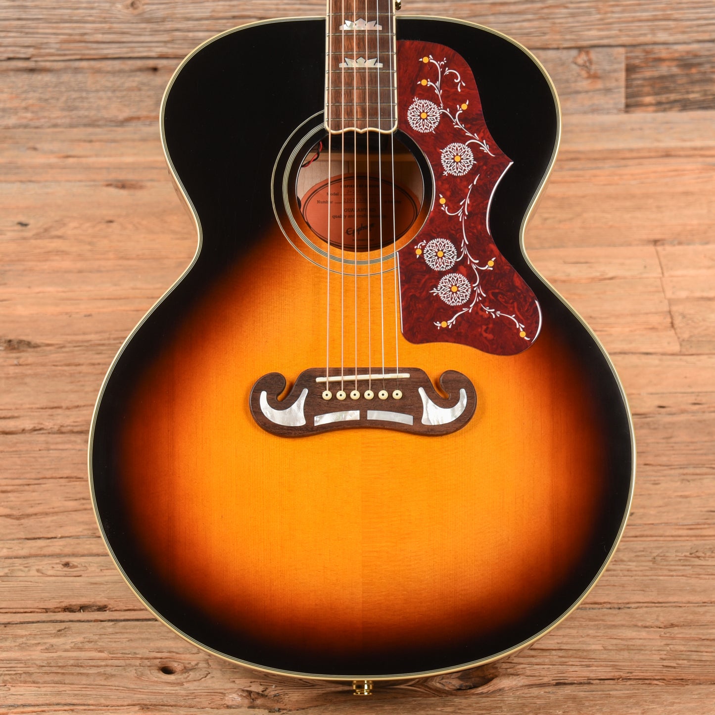 Epiphone J-200 Sunburst  - Dave Amato of REO Speedwagon Acoustic Guitars / Jumbo
