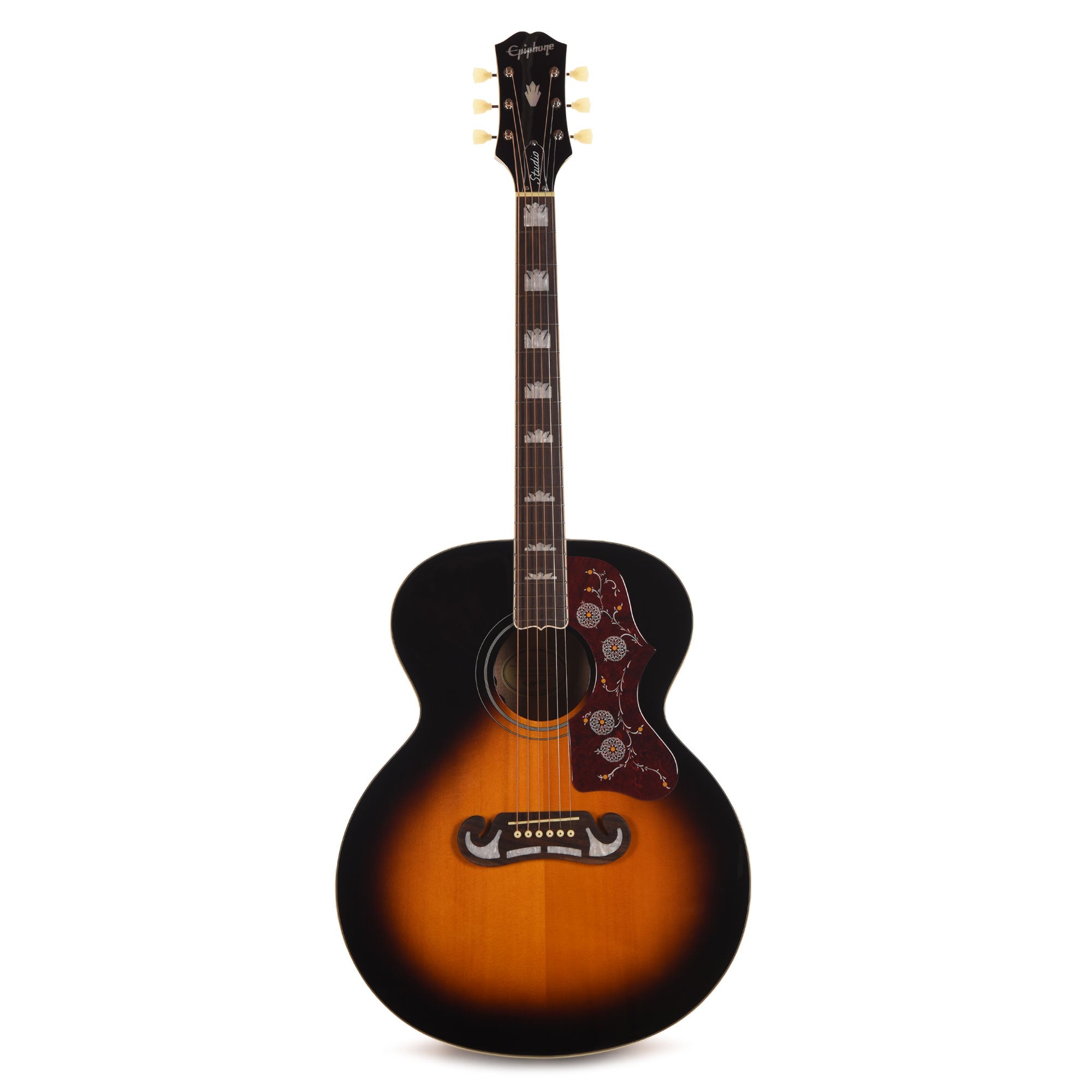 Epiphone Modern J-200 Studio EC Vintage Sunburst Acoustic Guitars / Jumbo