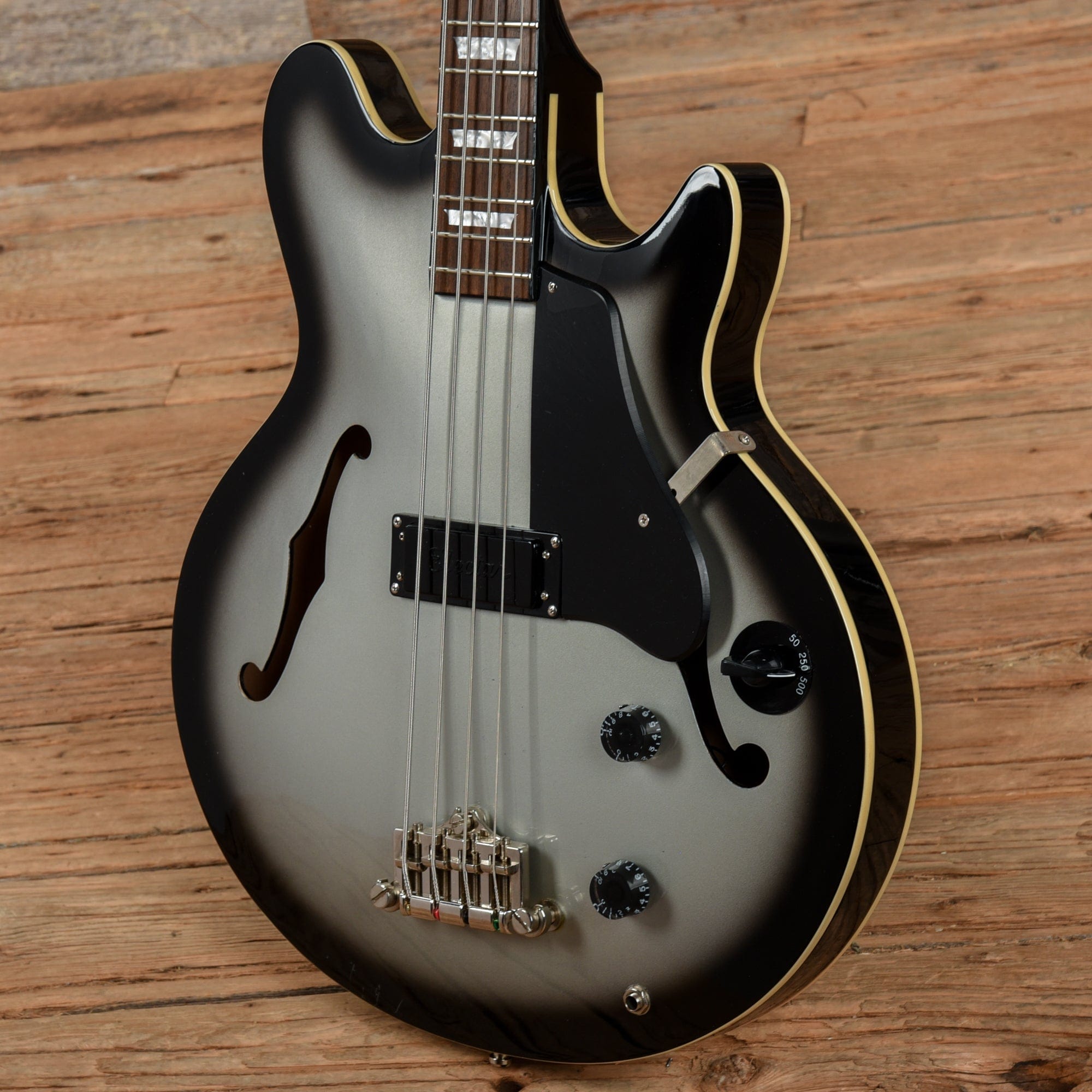 Epiphone Jack Casady Signature Bass Silverburst 2012 Bass Guitars / 4-String