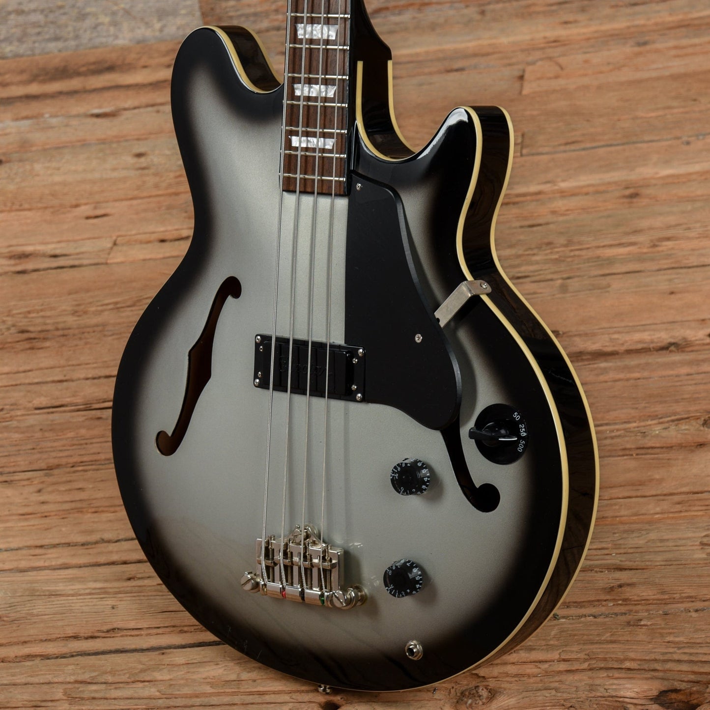 Epiphone Jack Casady Signature Bass Silverburst 2012 Bass Guitars / 4-String