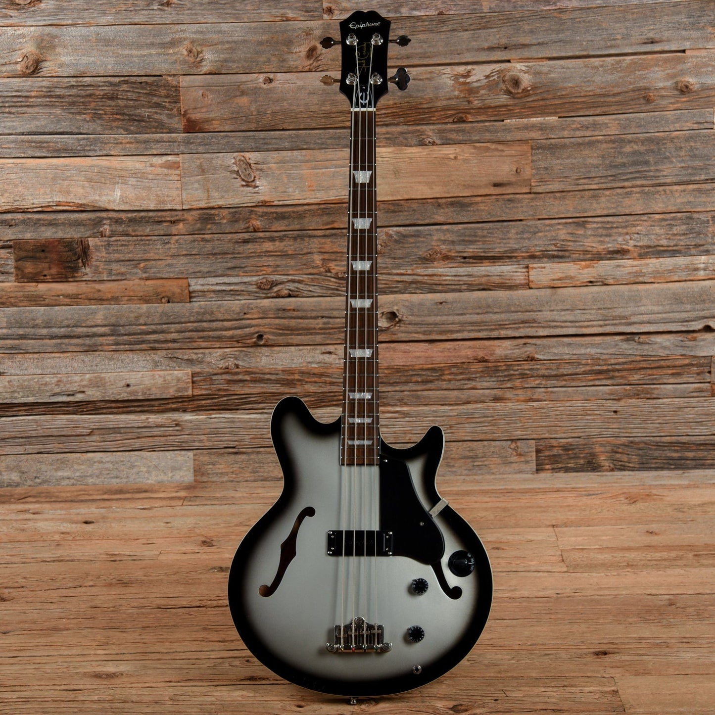 Epiphone Jack Casady Signature Bass Silverburst 2012 Bass Guitars / 4-String