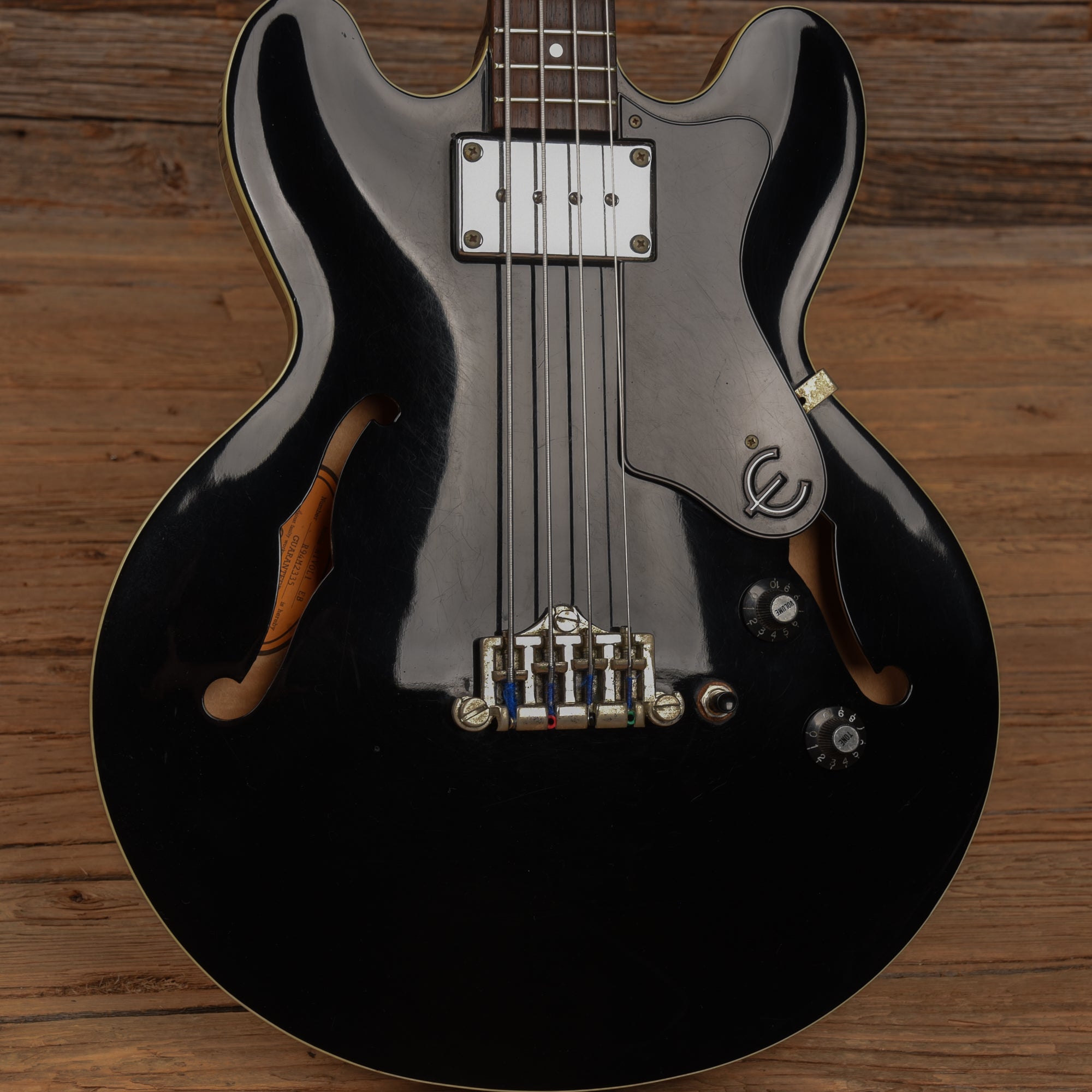 Epiphone Rivoli EB Black 1994 Bass Guitars / 4-String
