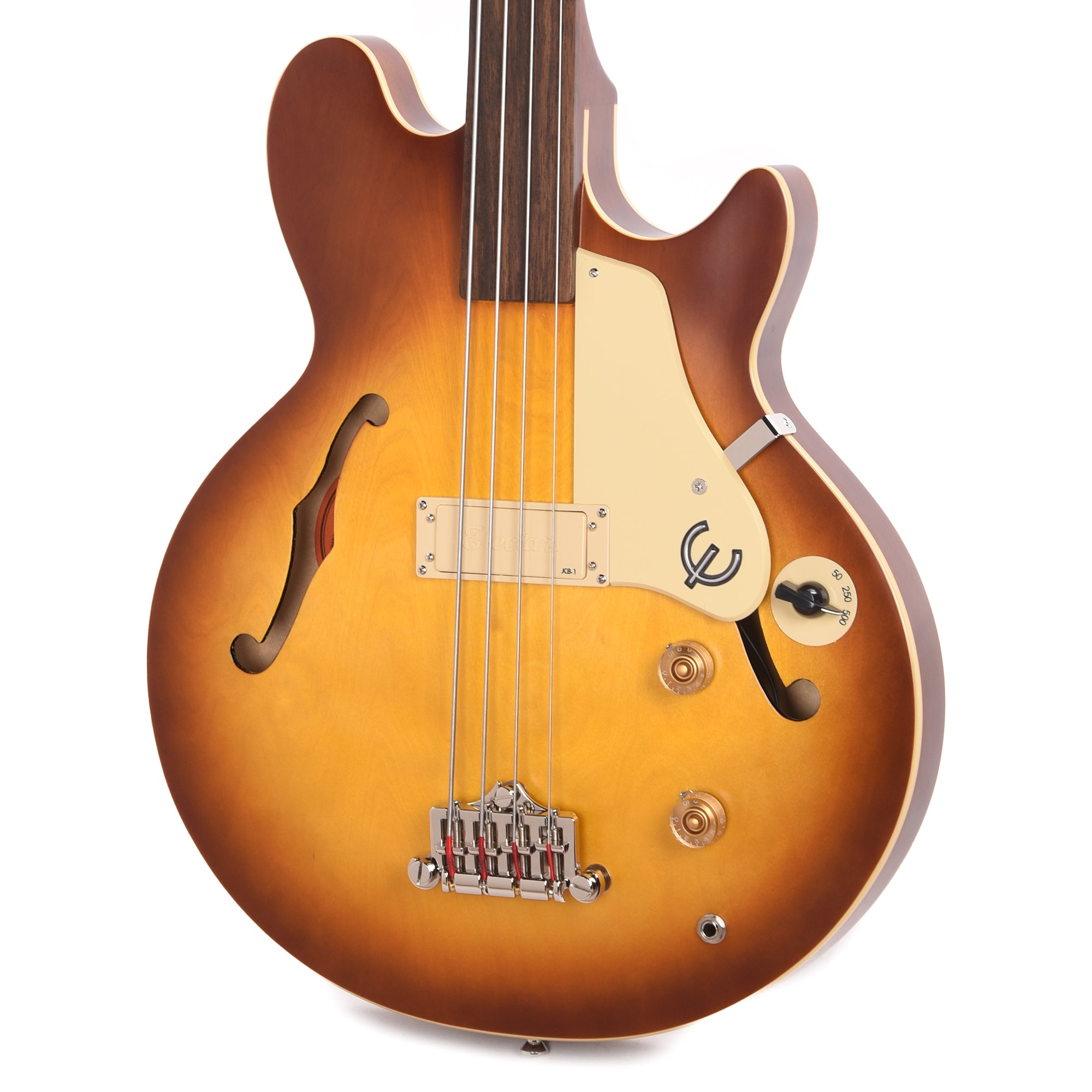 Epiphone Artist Jack Casady Fretless Bass Aged Royal Tan Bass Guitars / Fretless