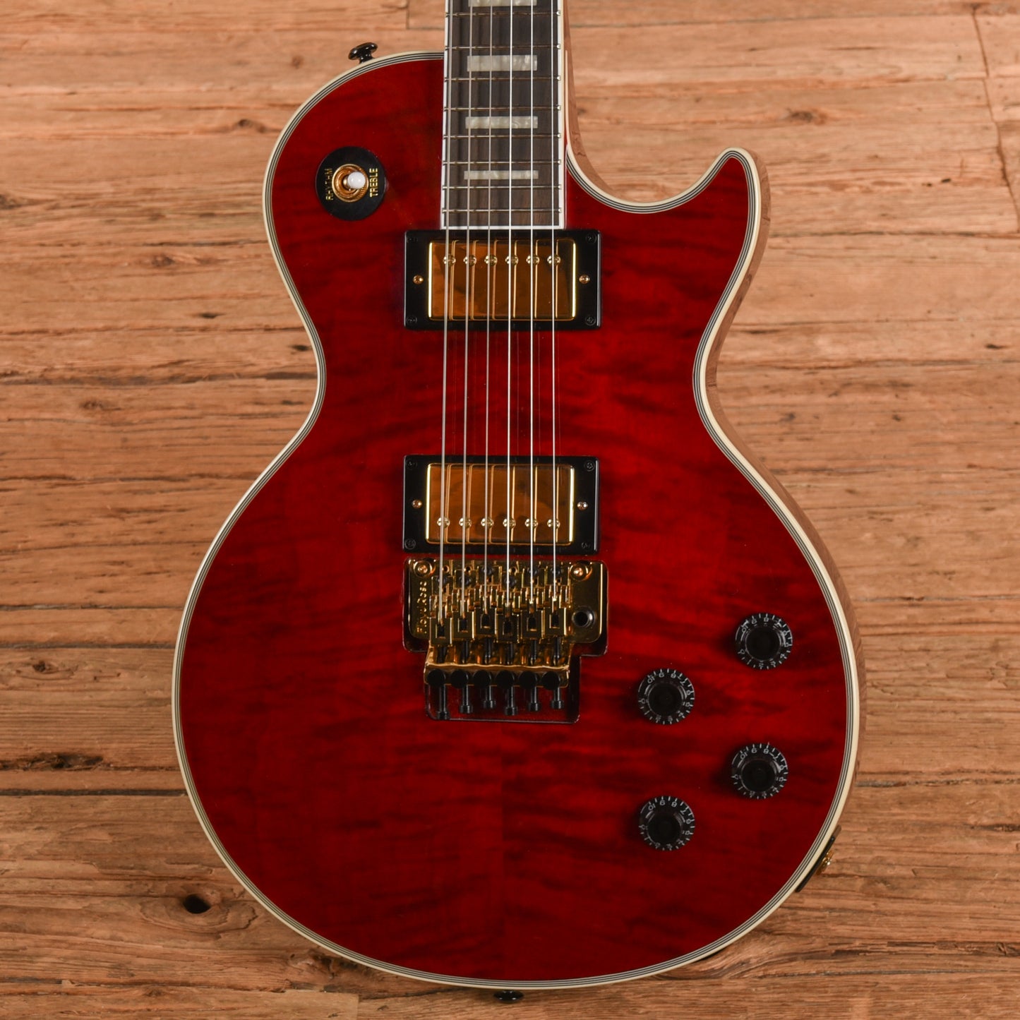 Epiphone Alex Lifeson Signature Les Paul Custom Axcess Ruby 2023 Electric Guitars