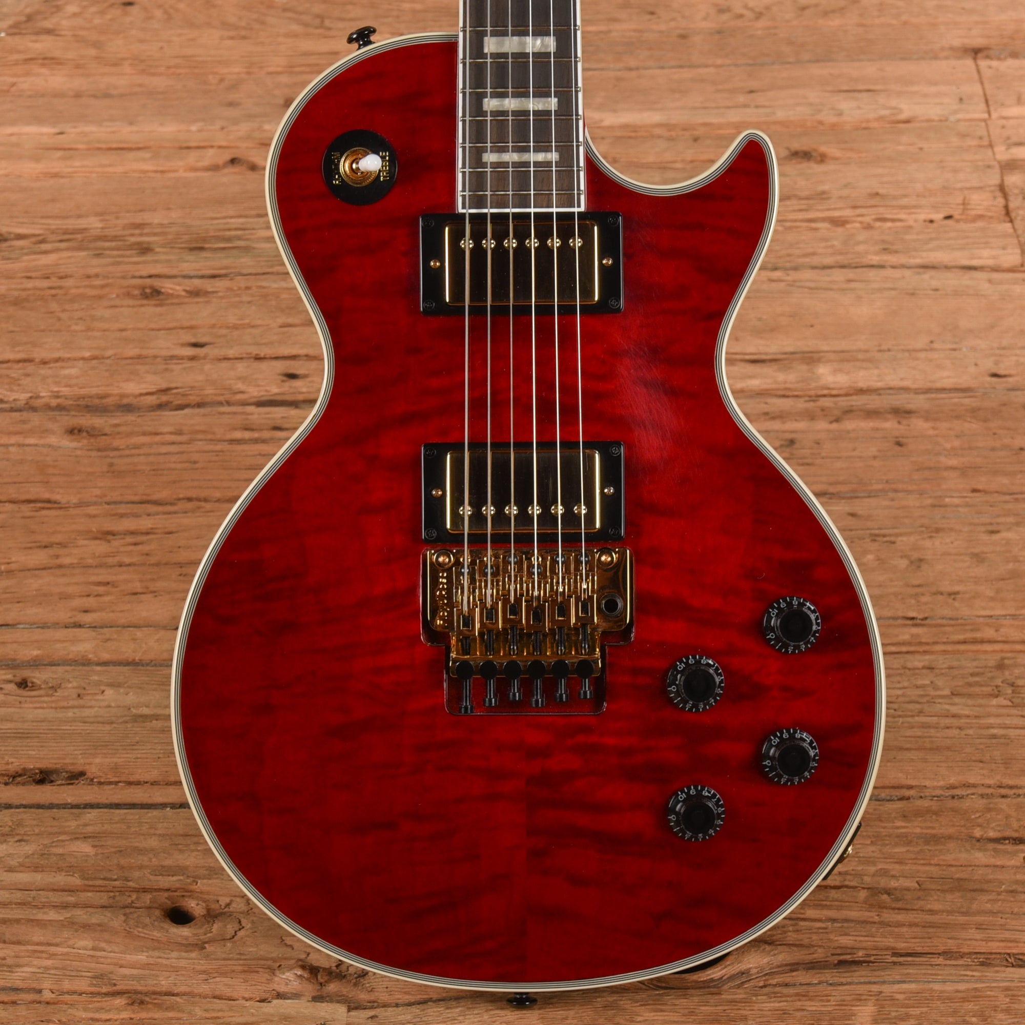 Epiphone Alex Lifeson Signature Les Paul Custom Axcess Ruby 2023 Electric Guitars