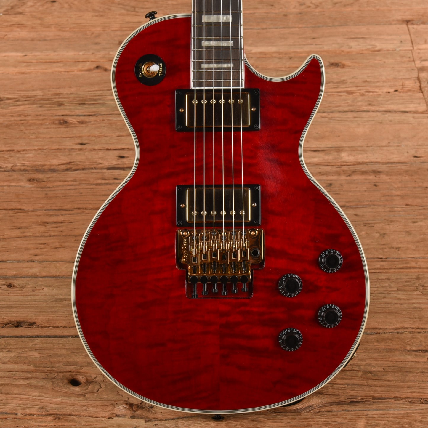 Epiphone Alex Lifeson Signature Les Paul Custom Axcess Ruby 2023 Electric Guitars