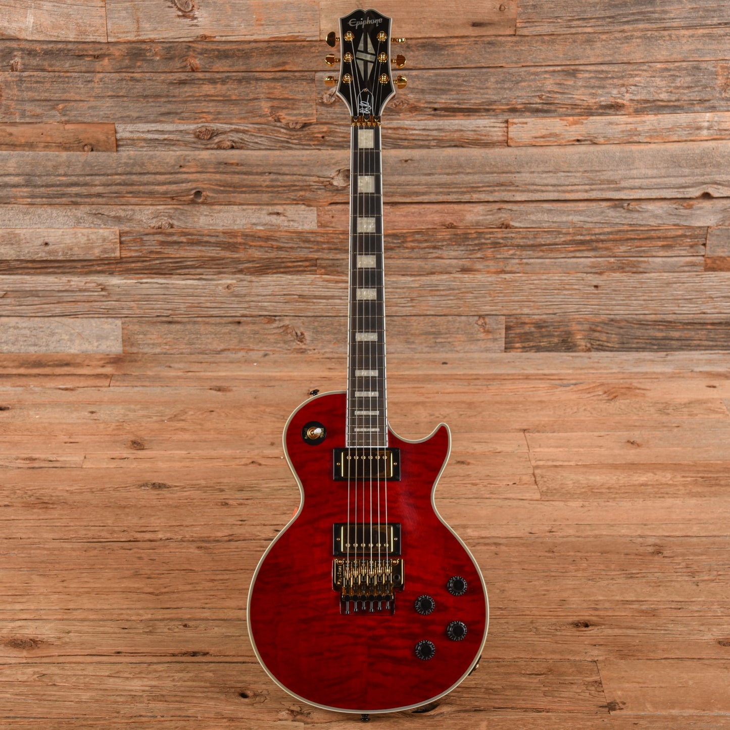 Epiphone Alex Lifeson Signature Les Paul Custom Axcess Ruby 2023 Electric Guitars