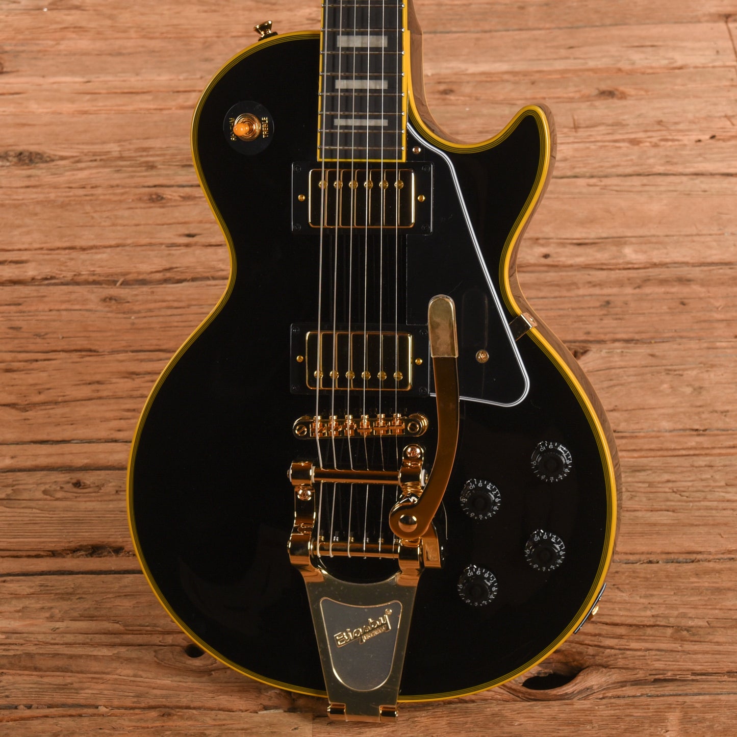 Epiphone Artist Joe Bonamassa ‘59 Les Paul Custom Antique Ebony w/Nerdville Hardshell Case Electric Guitars