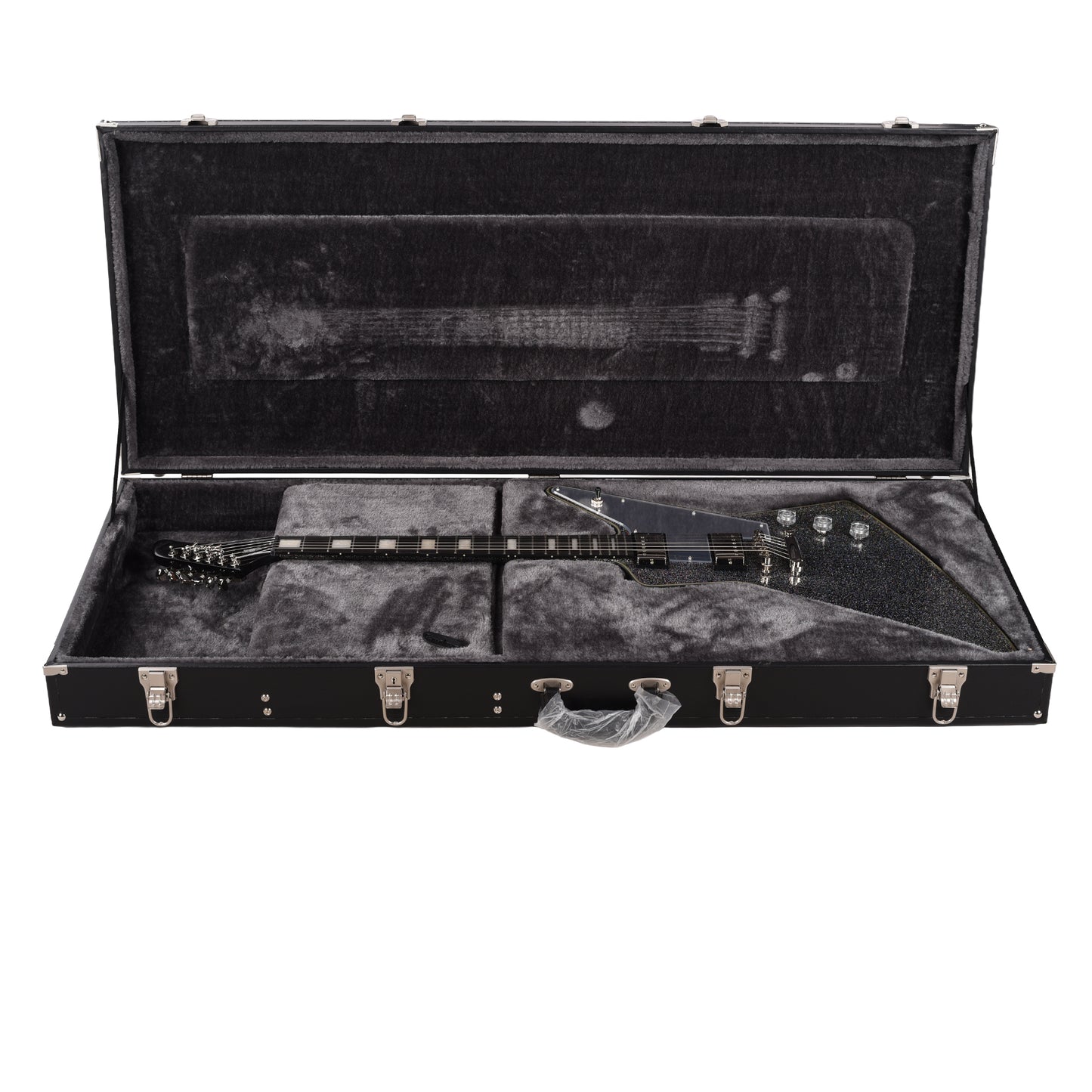 Epiphone Artist Lzzy Hale Explorer Custom Black Diamond Holographic Sparkle Electric Guitars