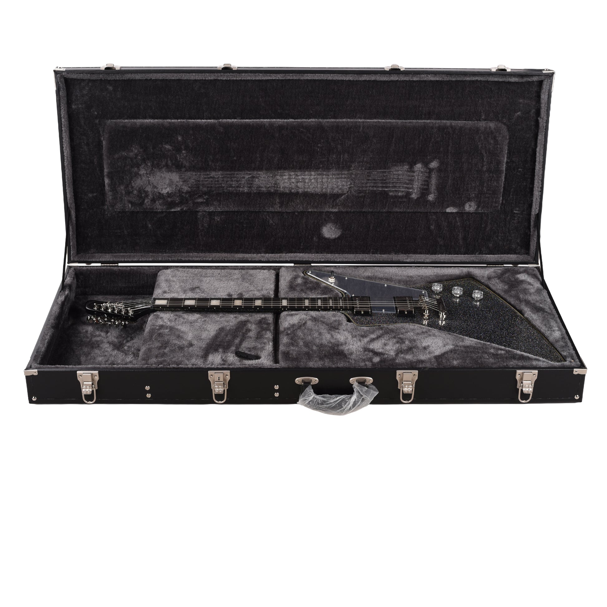 Epiphone Artist Lzzy Hale Explorer Custom Black Diamond Holographic Sparkle Electric Guitars