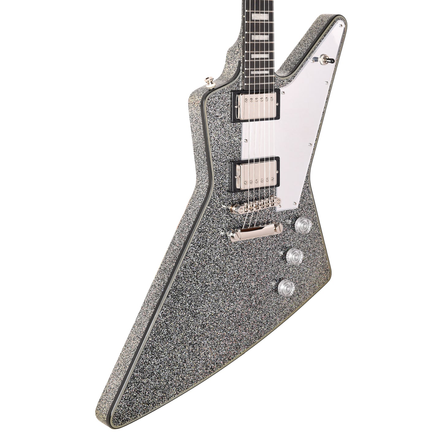 Epiphone Artist Lzzy Hale Explorer Custom Black Diamond Holographic Sparkle Electric Guitars