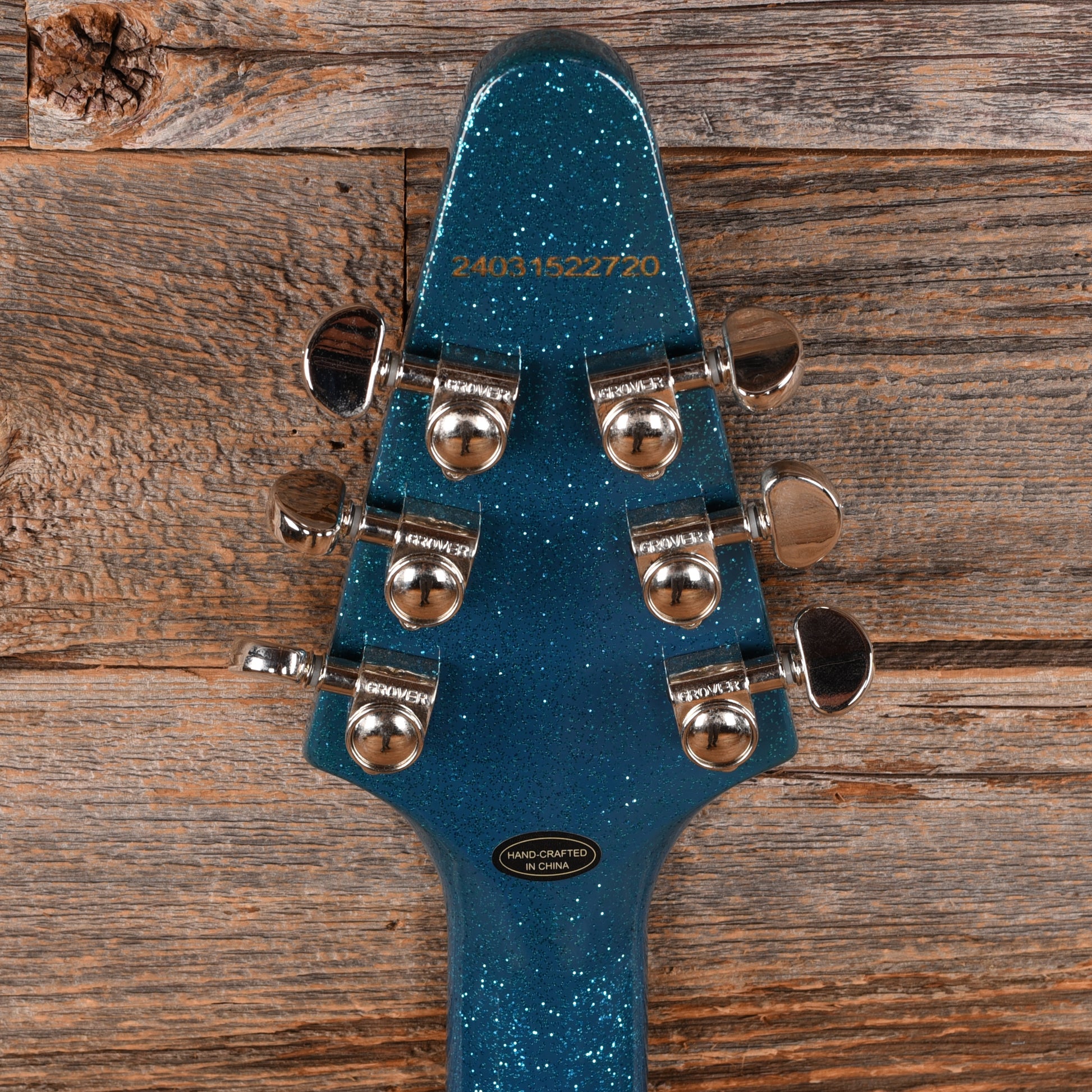 Epiphone Flying V Blue Sparkle 2024 Electric Guitars