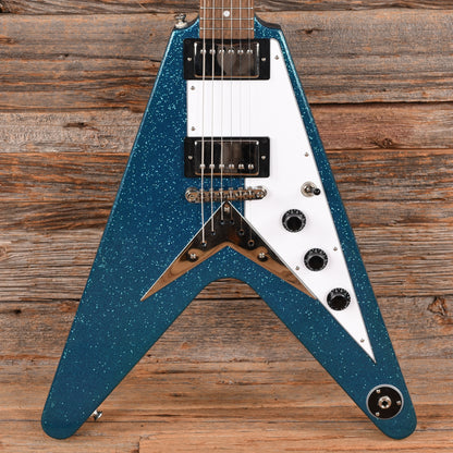 Epiphone Flying V Blue Sparkle 2024 Electric Guitars