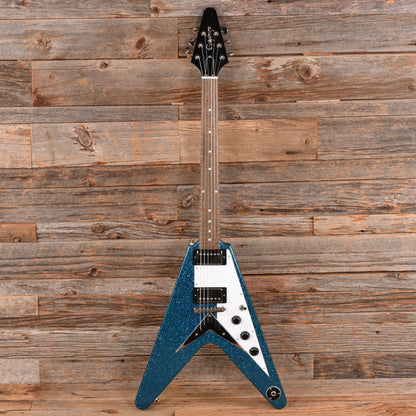 Epiphone Flying V Blue Sparkle 2024 Electric Guitars