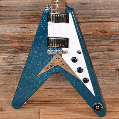 Epiphone Flying V Blue Sparkle 2024 Electric Guitars