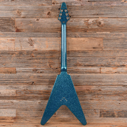 Epiphone Flying V Blue Sparkle 2024 Electric Guitars