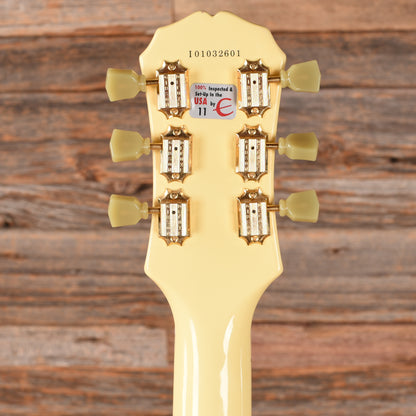 Epiphone G-400 Les Paul Custom Antique Ivory 2001 Electric Guitars