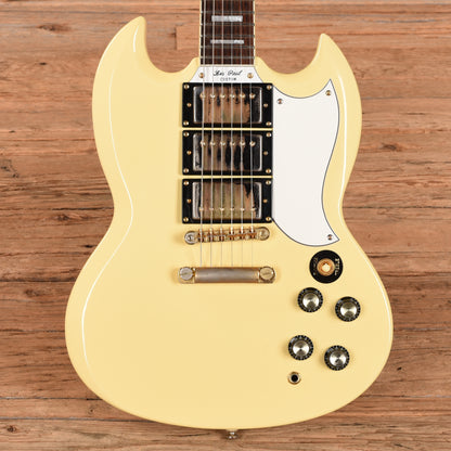 Epiphone G-400 Les Paul Custom Antique Ivory 2001 Electric Guitars
