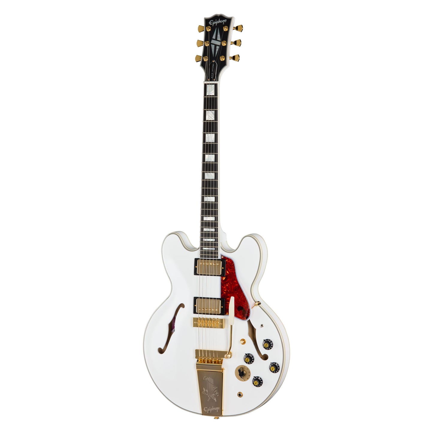 Epiphone IGC Alex Lifeson 1976 ES-355 Reissue Alpine White Electric Guitars