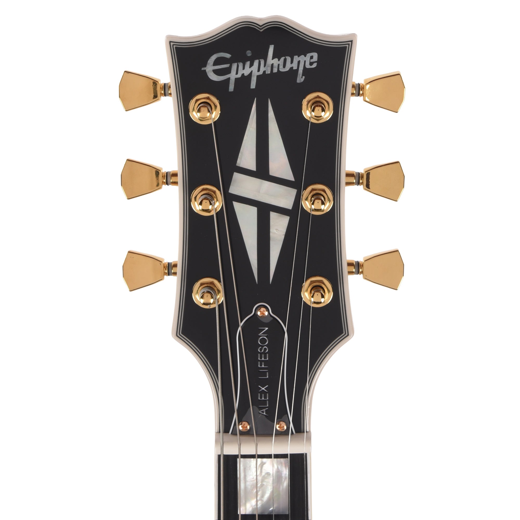 Epiphone IGC Alex Lifeson 1976 ES-355 Reissue Alpine White Electric Guitars
