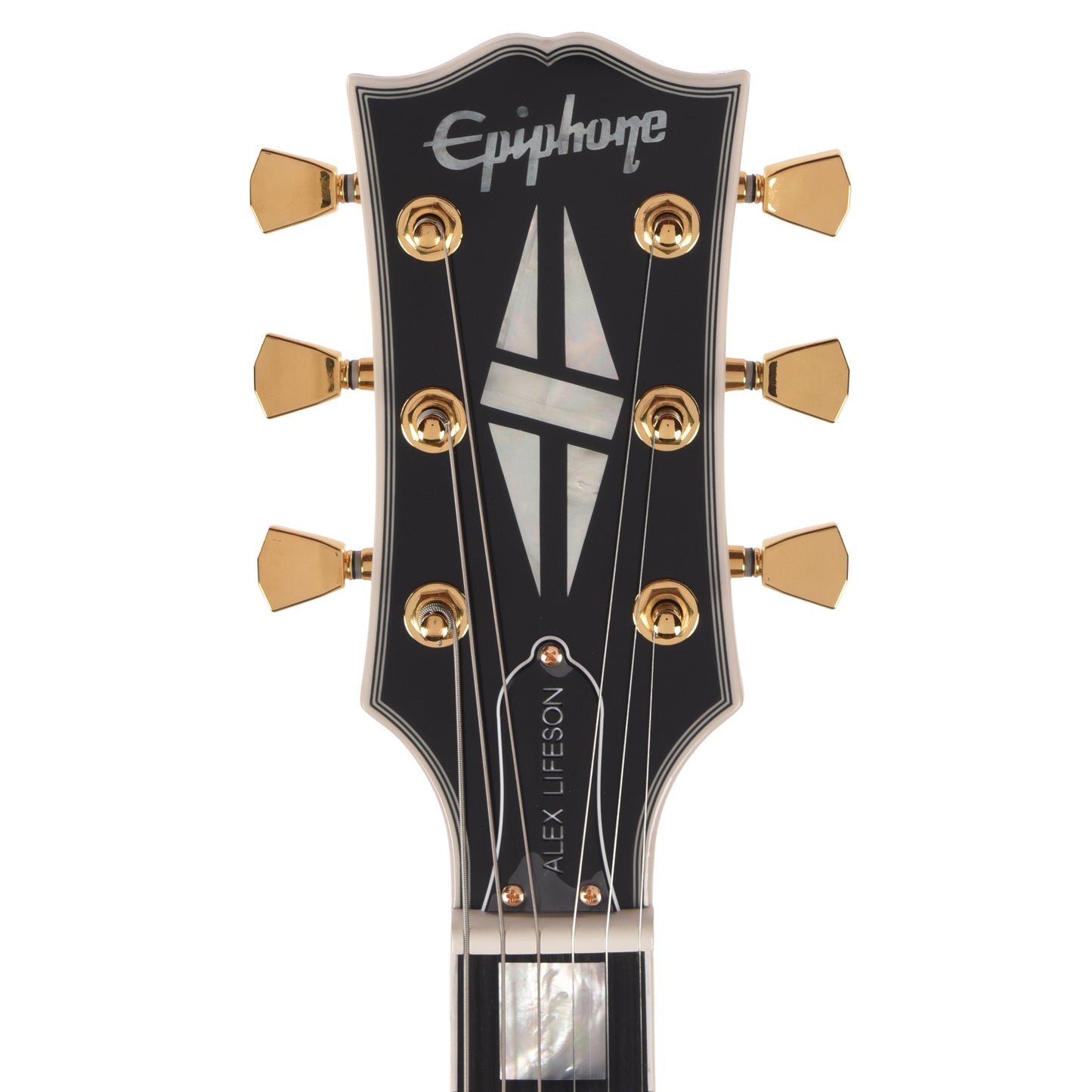 Epiphone IGC Alex Lifeson 1976 ES-355 Reissue Alpine White Electric Guitars