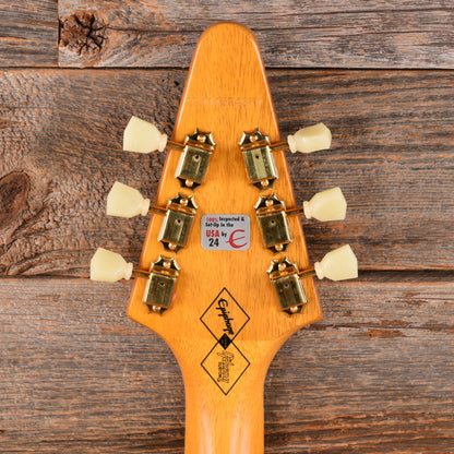 Epiphone Inpsired by Gibson Custom 58 Korina Flying V Korina 2022 Electric Guitars