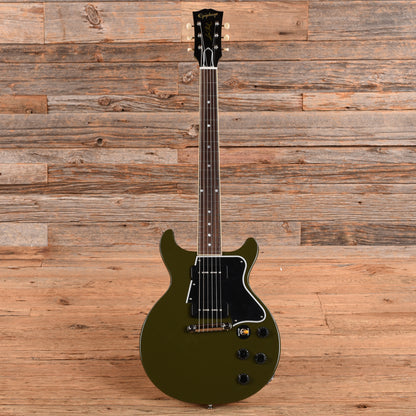 Epiphone Inspired by Gibson Custom 1960 Les Paul Special Double Cut Reissue Olive Drab w/Gibson Custom Underwound P-90 Soapbars Electric Guitars