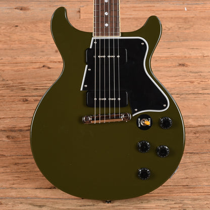 Epiphone Inspired by Gibson Custom 1960 Les Paul Special Double Cut Reissue Olive Drab w/Gibson Custom Underwound P-90 Soapbars Electric Guitars