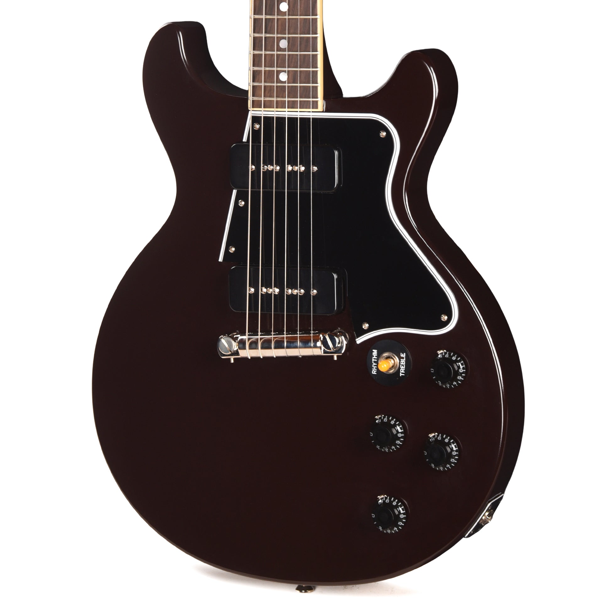 Epiphone Inspired by Gibson Custom 1960 Les Paul Special Double Cut Reissue Oxblood w/Gibson Custom Underwound P-90 Soapbars Electric Guitars