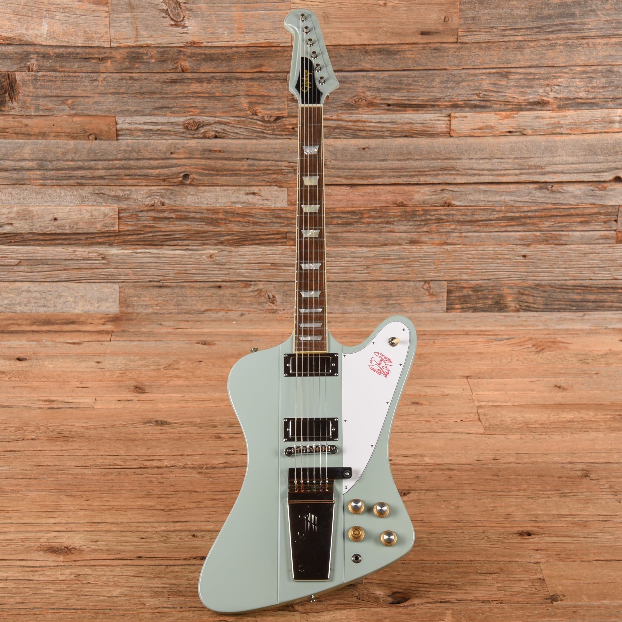 Epiphone Inspired by Gibson Custom '63 Firebird V Frost Blue Electric Guitars