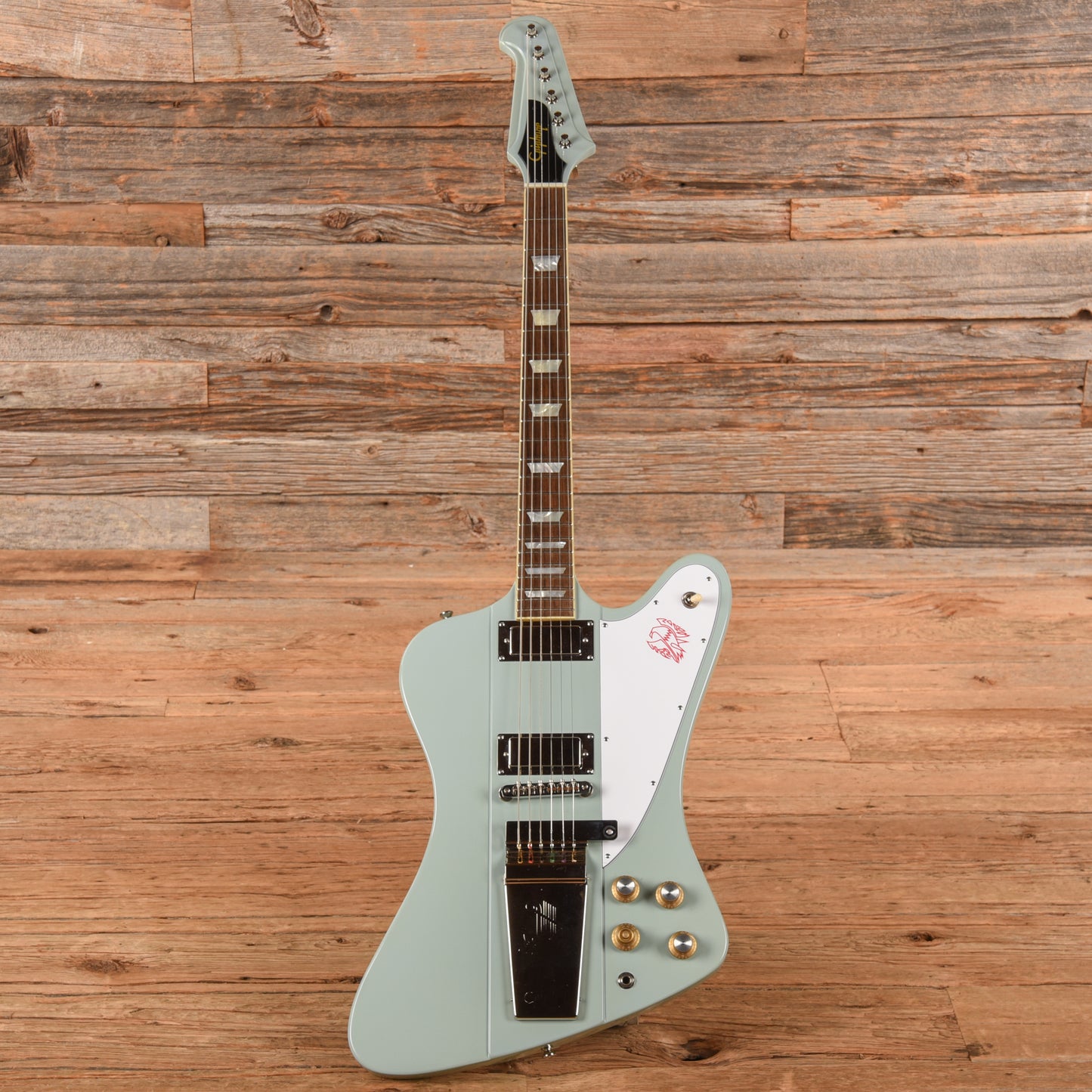 Epiphone Inspired by Gibson Custom '63 Firebird V Frost Blue Electric Guitars