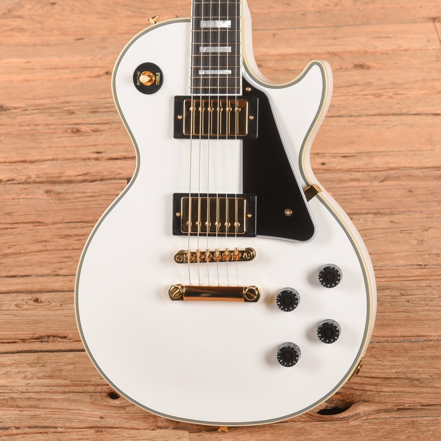 Epiphone "Inspired by Gibson Custom" Les Paul Custom Alpine White 2025 Electric Guitars