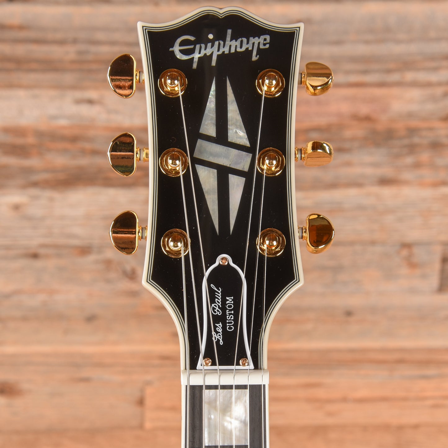 Epiphone "Inspired by Gibson Custom" Les Paul Custom Alpine White 2025 Electric Guitars