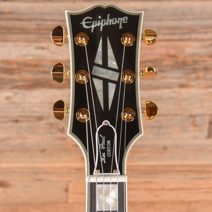 Epiphone "Inspired by Gibson Custom" Les Paul Custom Alpine White 2025 Electric Guitars
