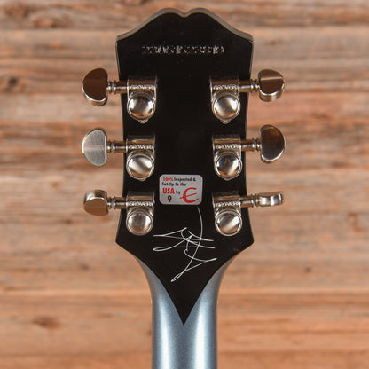 Epiphone Jared James Nichols Signature "Blues Power" Les Paul Custom Pelham Blue 2023 Electric Guitars