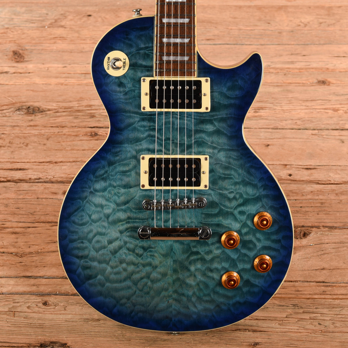 Epiphone Les Paul Classic Quilt Top Amber 2002 Electric Guitars