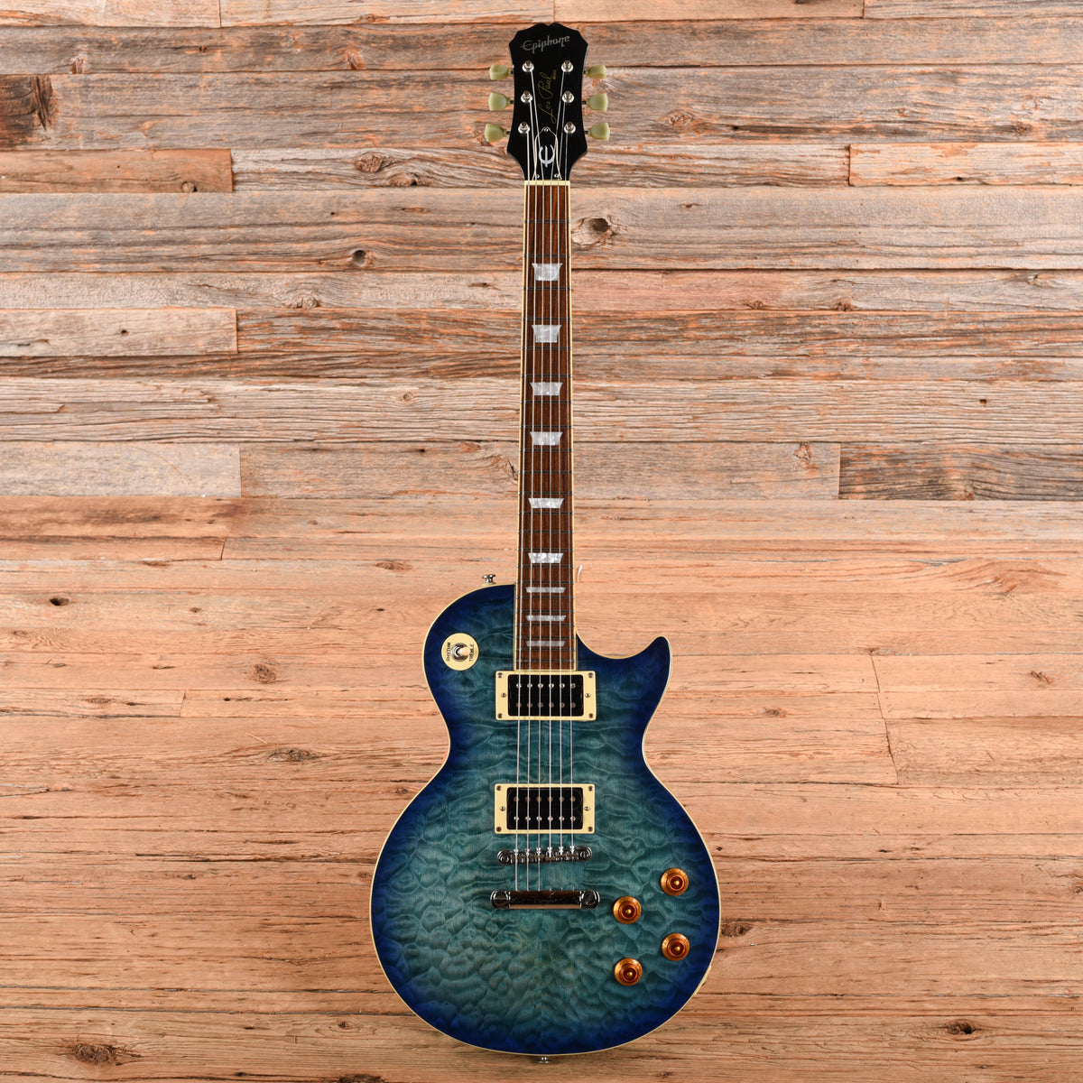 Epiphone Les Paul Classic Quilt Top Amber 2002 Electric Guitars
