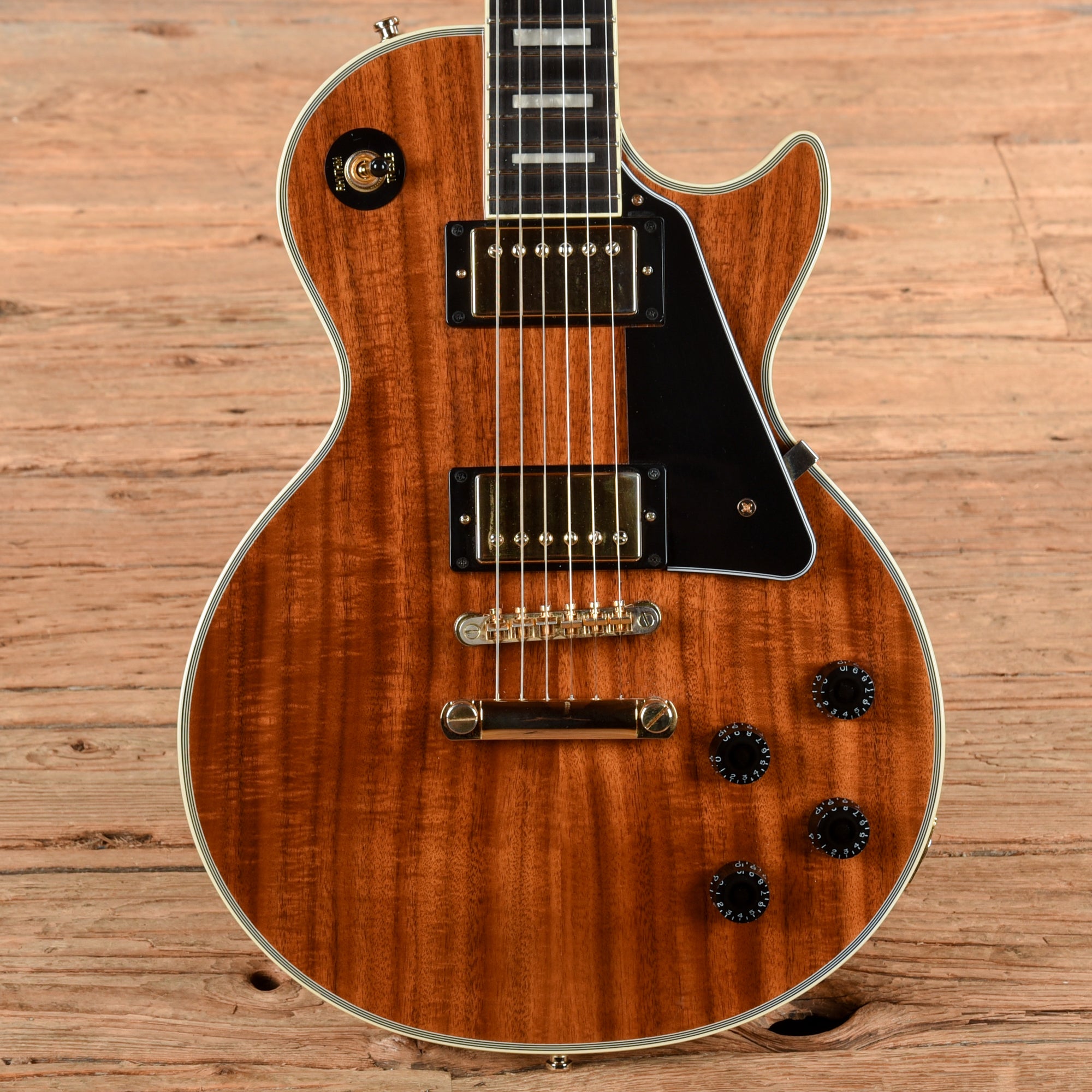 Epiphone Les Paul Custom Koa Natural 2021 Electric Guitars