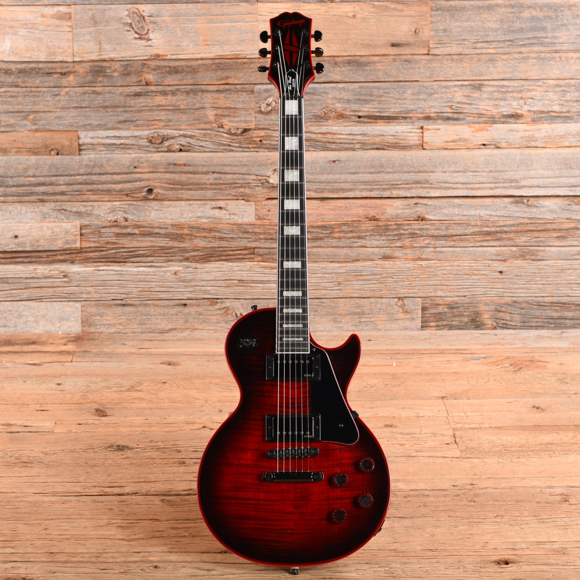 Epiphone Les Paul Custom Widow Red Burst 2026 Electric Guitars