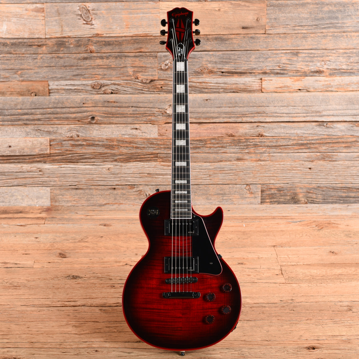 Epiphone Les Paul Custom Widow Red Burst 2026 Electric Guitars