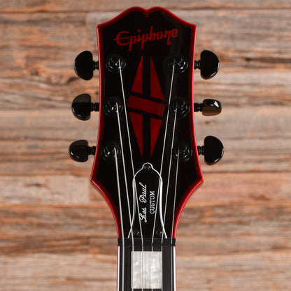 Epiphone Les Paul Custom Widow Red Burst 2026 Electric Guitars