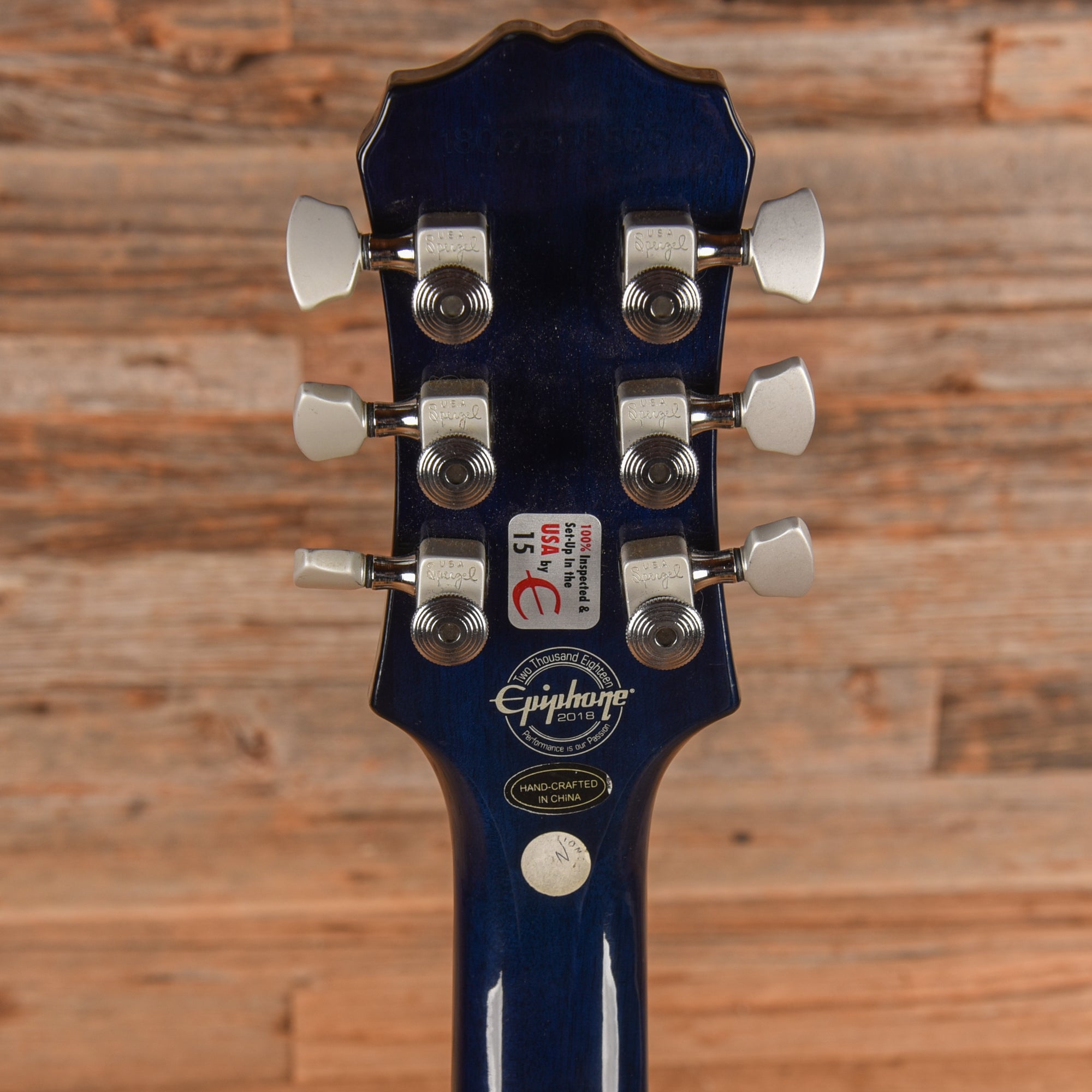 Epiphone Les Paul Standard Plus Top Pro Blueberry 2018 Electric Guitars