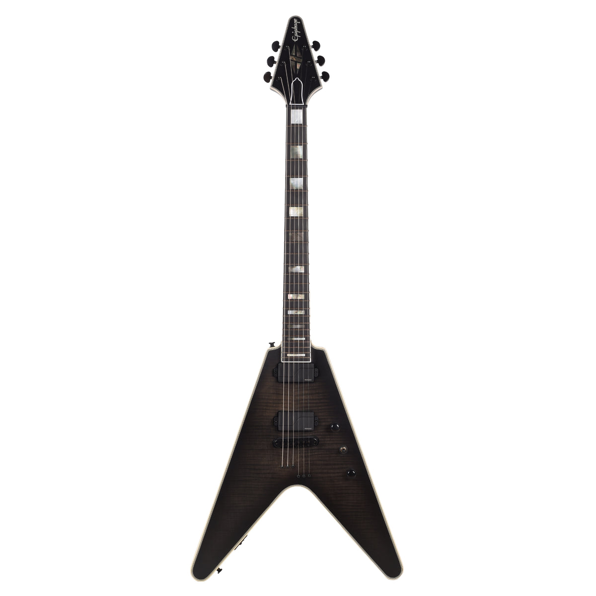 Epiphone Prophecy Flying V Obsidian Storm Satin Electric Guitars
