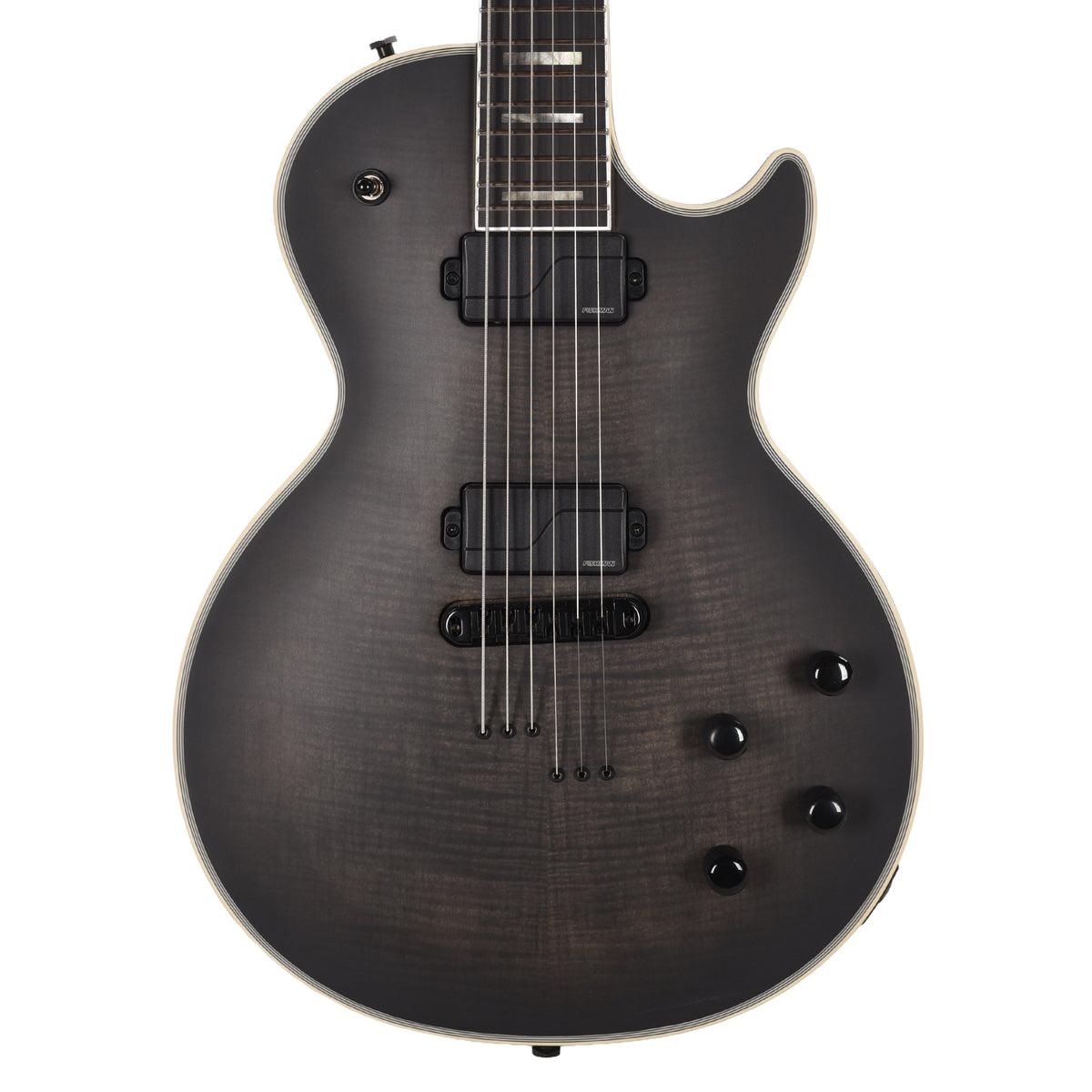 Epiphone Prophecy Les Paul Baritone Obsidian Storm Satin Electric Guitars
